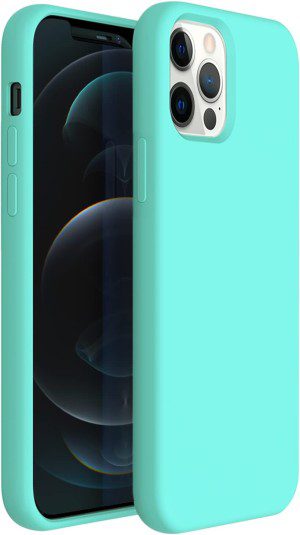 ZUSLAB Nano Silicone Case for Iphone 12 Pro 6.1″ & Iphone 12 6.1″ Shockproof Gel Rubber Bumper Protective Cover – Cobalt Blue