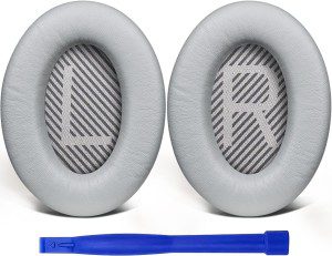 Solowit® Replacement Earpads Cushions for Bose Quietcomfort 35 (QC35) & Quiet Comfort 35 II (QC35 Ii) Headphones, Ear Pads with Softer Leather, Noise Isolation Foam, Added Thickness (Midnight Blue)