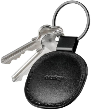 Orbitkey Leather Holder for Apple Airtag | Patent-Pending Quick Release Key Ring | Lwg-Certified Leather and Stainless Steel