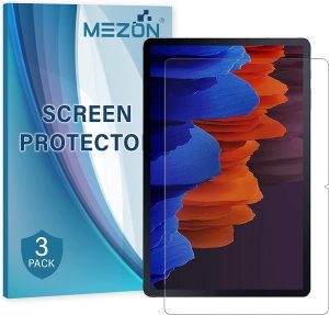 [3 Pack] MEZON Ultra Clear Film Screen Protector for Samsung Galaxy Tab S9+ (12.4″), Tab S8+, Tab S7+, Tab S7 FE – Case and Pencil Friendly (Galaxy Tab S9+, Clear)