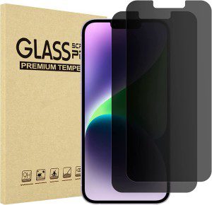 [2 Pack] Procase Privacy Screen Protector for Iphone 14 plus 6.7 Inch 2022 & Iphone 13 Pro Max 6.7 Inch 2021, Anti-Spying Tempered Glass Screen Film Guard