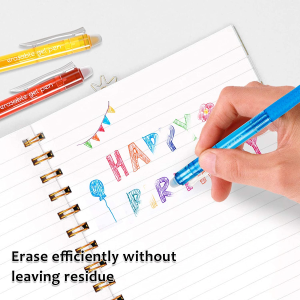 Erasable Gel Pens, 15 Colors Lineon Retractable Erasable Pens Clicker, Fine Point, Make Mistakes Disappear, Assorted Color Inks for Drawing Writing Planner and Crossword Puzzles