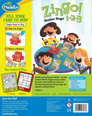 Thinkfun Zingo! 1-2-3 Game,Junior Games