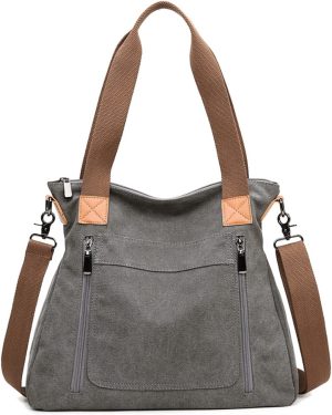 Women’S Canvas Shoulder Bags, Hobo Handbags, Casual Crossbody Bags, Tote Crossbody Bags，Satchel Purses，Work Bag