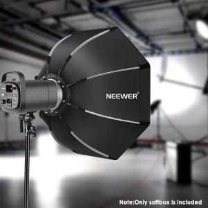 NEEWER 26”/65Cm Octagonal Softbox Quick Release, with Bowens Mount, Carrying Bag Compatible with Neewer CB60 CB100 CB150 Vision 4 S101-300W/400W and Other Bowens Mount Light -SF-RPBO26