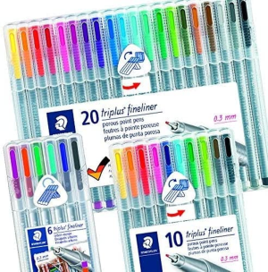 Staedtler Triplus Pen Fineliner (Pack of 20)