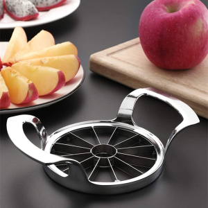 FEITA Stainless Steel Apple Slicer and Corer 12 Blades Food Grade 304 Extra Large Heavy Duty Apple Cutter Divider up to 4 Inch Apples