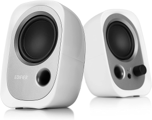 Edifier R12U WT Active USB Powered Multimedia Speaker System – Bass Reflex, 3.5Mm AUX Port, Headphone Jack White