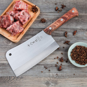 SHI BA ZI ZUO Heavy Duty Cleaver Butcher Knife for Chopping Bones