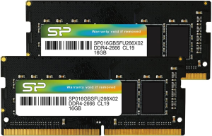 Silicon Power DDR4 16GB 2666Mhz PC4-21333 Non-Ecc Unbuffered CL19 1.2V 260-Pin SODIMM Laptop Notebook PC Computer RAM Memory Module SP016GBSFU320X02