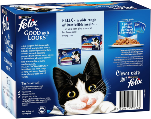 FELIX Adult as Good as It Looks Ocean Menu Wet Cat Food 60X85G