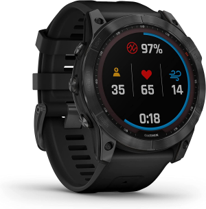 Garmin Fenix® 7X Solar, Slate Gray with Black Band, Multisport GPS Watch