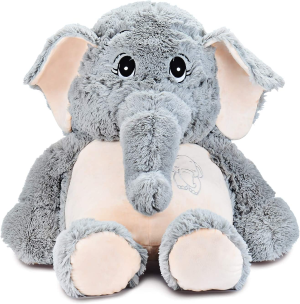 IKASA 100Cm Giant Elephant Stuffed Animal Plush Toys Gifts for Kids Girlfriend