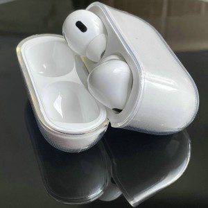 USTIYA Case for Apple Airpods Pro 2 2022 Cover, Airpods Pro 2Rd Gen Case Clear Shock-Absorption Transparent Tpu(Transparent F)