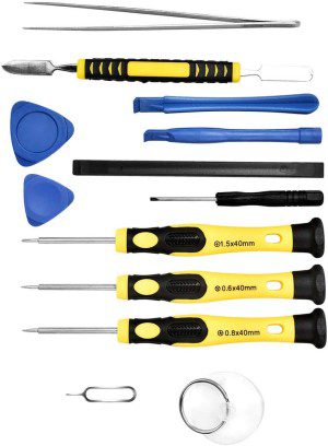 Cellphone Repair Tool Kit for Iphone 4, 5, 5S, 5C, 6, 6S, 7, 8, 8 Plus, Ipad, Ipod, Samsung Galaxy, Note/Precision Screwdriver Opening Pry Tools Fix Iphone Screen, Battery by NIDAYE