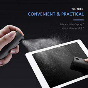 3 in 1 Fingerprint-Proof Screen Car Display Cleaner Spray Wipe Black Cleaning Tools