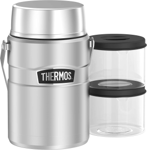 Thermos® Stainless King™ Big Boss Vacuum Insulated Food Jar, Stainless Steel, SK3030ST4AUS