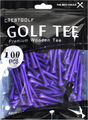 Crestgolf Professional 2 1/8″ Deluxe Wood Golf Tees 100Pcs