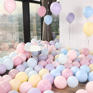 Party Pastel Balloons 100 Pcs 10″ Macaron Candy Colored Latex Balloons for Birthday Wedding Engagement Anniversary Christmas Festival Picnic or Any Friends & Family Party Decorations – Multicolor