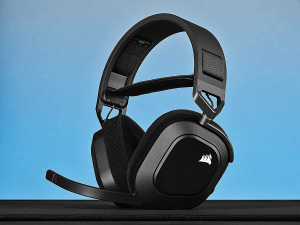 CORSAIR HS80 RGB Wireless Premium Gaming Headset with Dolby Atmos Audio (Low-Latency, Omni-Directional Microphone, 60Ft Range, up to 20 Hours Battery Life, PS5/PS4 Wireless Compatibility) Carbon