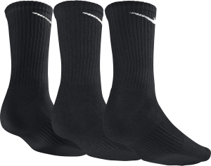 Nike Unisex Training Socks 3 Pairs Lightweight Crew