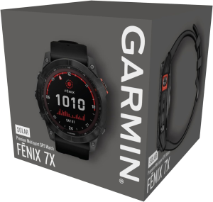 Garmin Fenix® 7X Solar, Slate Gray with Black Band, Multisport GPS Watch