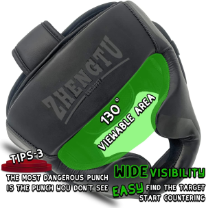 ZHENGTU Boxing Headguard MMA Training Protection Muay Thai Kickboxing Training Martial Arts Headgear