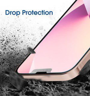 Amfilm 2 Pack Onetouch Glass Screen Protector Compatible with Iphone 13 Mini (5.4″) with Easy Installation Kit, Case Friendly