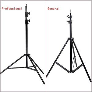 NEEWER Pro 9Feet/260Cm Spring Loaded Heavy Duty Photo Studio Light Stand with 1/4″ Screw & 5/8 Stud for Video, Portrait and Photography Lighting