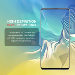 Zuslab Flexible TPU Designed for Samsung Galaxy S10 Screen Protector with Sensitive Fingerprint Recognition and Case Friendly 2 Pack