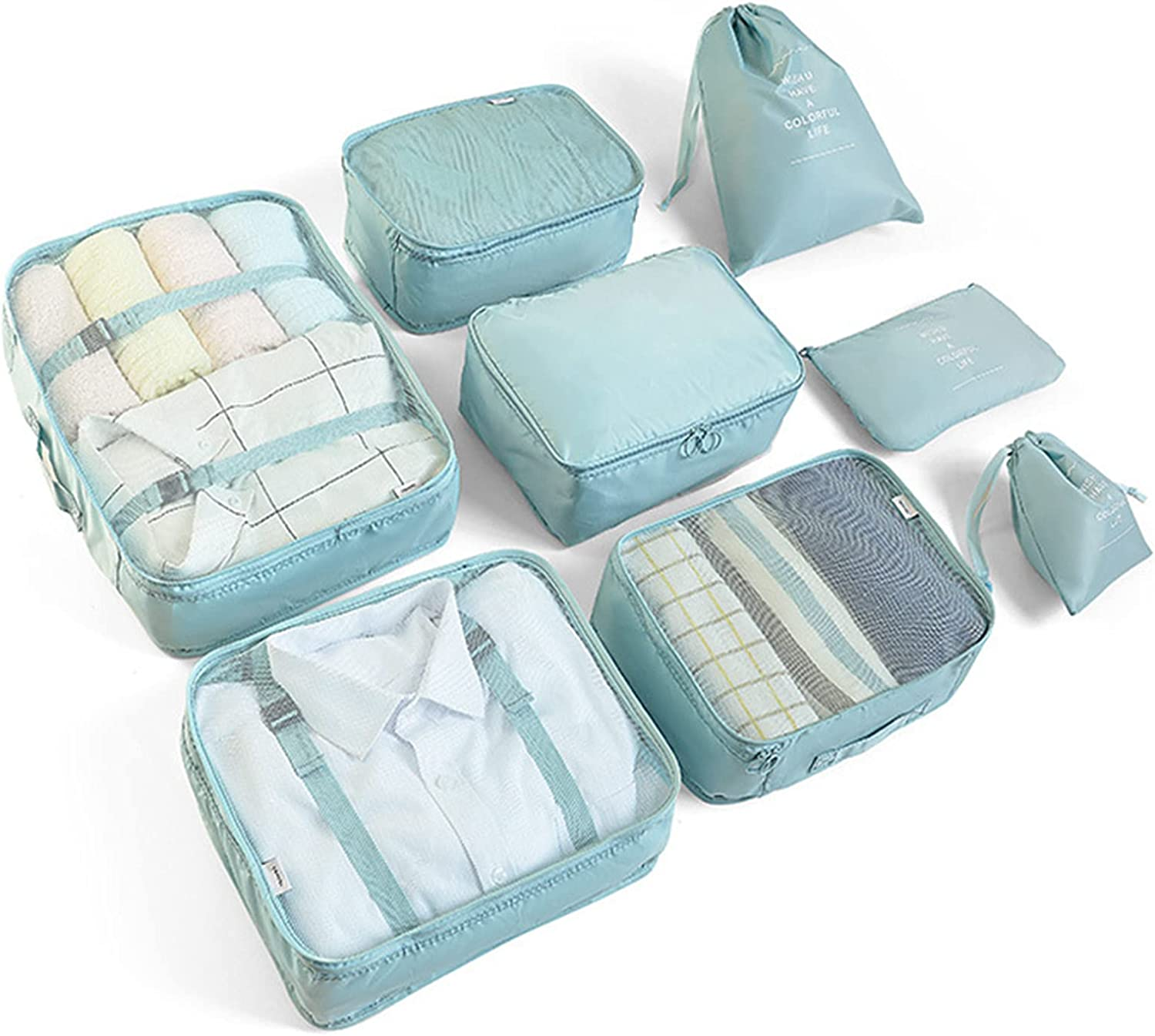 Packing Cubes,8 Set Packing Cubes for Suitcases,Bag Organizer