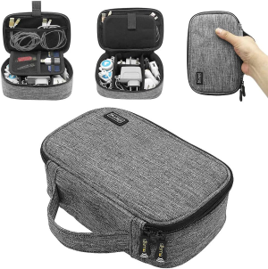 Sisma Travel Electronics Organiser Small Electronic Accessories Carrying Bag for Cords Phone Battery Chargers Cables Earbuds Adapter Mouse Tech Accessory – Special Edition