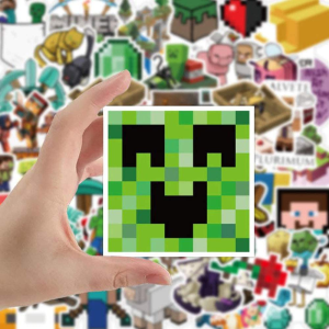 Video Game Minecraf_T Stickers 50 Pack, Waterproof Stickers for Laptop, Bumper, Water Bottles, Computer, Phone, Hard Hat, Perfect for Teens Girl Boy Adult (Minecra_Ft-50)