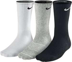 Nike Unisex Training Socks 3 Pairs Lightweight Crew