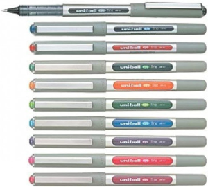 Uni-Ball EYE UB-157 Rollerball Pen Medium 0.7Mm Ball [Pack of 10] One of Each Colour