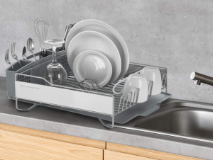 Kitchenaid KNS896BXGRA Full Size Dish Rack, Light Grey