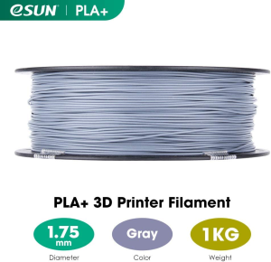 Esun PLA+ 3D Printing Filament PLA PRO plus Spool 1.75Mm 1KG Dimensional Accuracy +/- 0.05Mm for 3D Printers,Grey