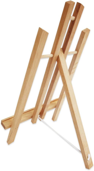 Mont Marte Mini Display Easel, Medium, Beech Wood. Holds Canvases up to Approximately 40Cm in Height.