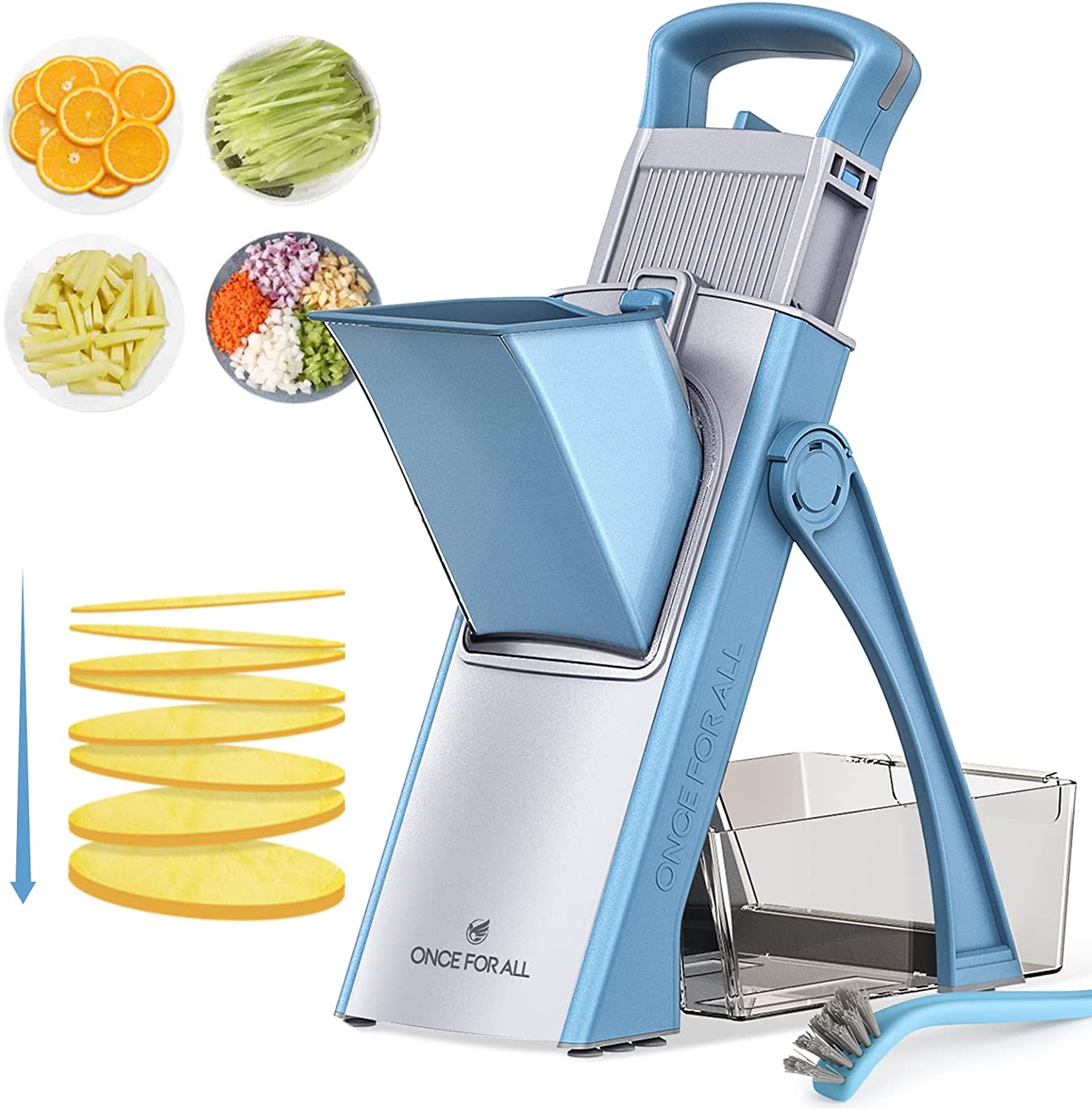 Mandoline Vegetable Slicer Adjustable Thickness Potato Onion