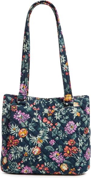 Vera Bradley Signature Cotton Multi-Compartment Shoulder Satchel Purse