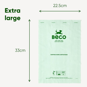 Beco Dog Travel & Hygiene Home Compostable Dog Poop Bags 48Pk Made from Recycled Plastic