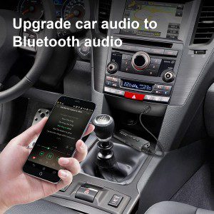 Upgrade Bluetooth 5.2 Transmitter Receiver, Aptx Low Latency, Rechargeable 3.5Mm AUX Bluetooth Audio Transceiver Adapter, Bluetooth Transmitter for TV Gym Airplane to 2 Bluetooth Headphones Speakers, Bluetooth Audio Receiver for Car Home Stereo System