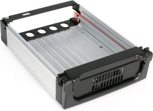 Startech.Com Black Aluminum 5.25In Rugged SATA Hard Drive Mobile Rack Drawer