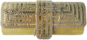 Women’S Evening Bags and Clutches Rhinestone-Adorned Clutch Purse for a Wedding or Other Event.