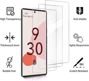 HEYUS [3 Pack] for Google Pixel 6 Screen Protector Glass Film, Case Friendly (Easy Install) Tempered Glass Screen Protector for Google Pixel 6 (2021)