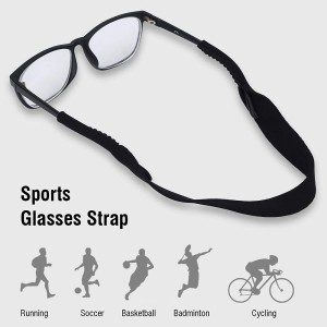 Sports Glasses Strap, Neoprene Glasses Straps Multipurpose Eyeglass Strap Sunglass Strap Adjustable for Basketballs for Adult for Running for Kids