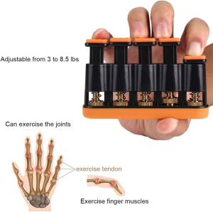 Xcellent Global Hand Exerciser Finger Strengthener Trainer – Great Exercisers for Hand, Finger & Wrist Strength Training Exercises for Guitar, Piano, Golf, Tennis & Physical Therapy SP025