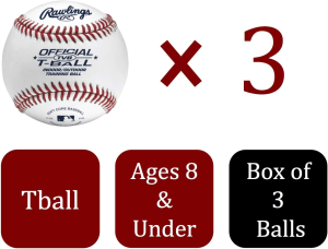 Rawlings Youth Tball or Training Baseballs (Box of 3 or 12)