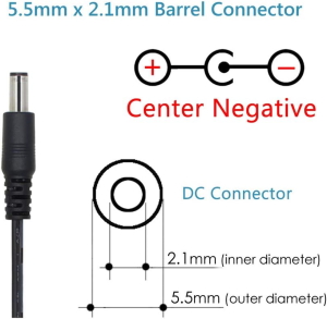 2-Pack AC to DC 9V 1A Power Supply Adapter, Plug 5.5Mm X 2.1Mm, Center Negative