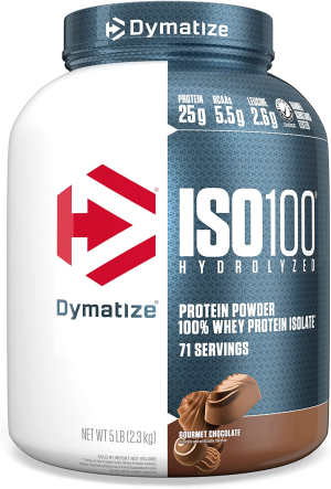 Dymatize ISO100 100% Hydrolyzed Whey Protein Isolate, Gourmet Chocolate – 2.3Kg